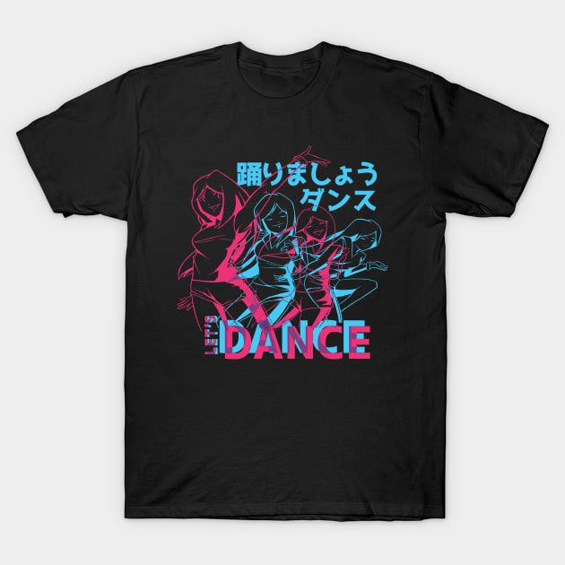 Anime dancing girl T-Shirt by LR_Collections